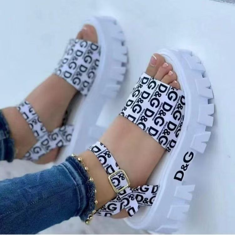 Women's New Roman Sandals, Round Toe Platform Wedge, Breathable Summer Shoes, Casual Beach Sandals, Fashionable Height Boost, Plus Size Available