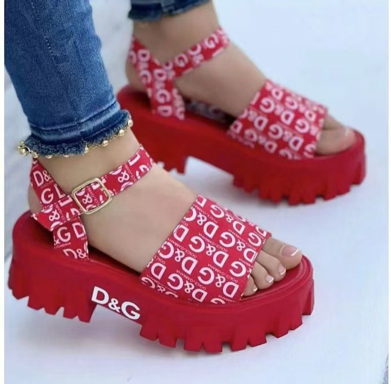 Women's New Roman Sandals, Round Toe Platform Wedge, Breathable Summer Shoes, Casual Beach Sandals, Fashionable Height Boost, Plus Size Available
