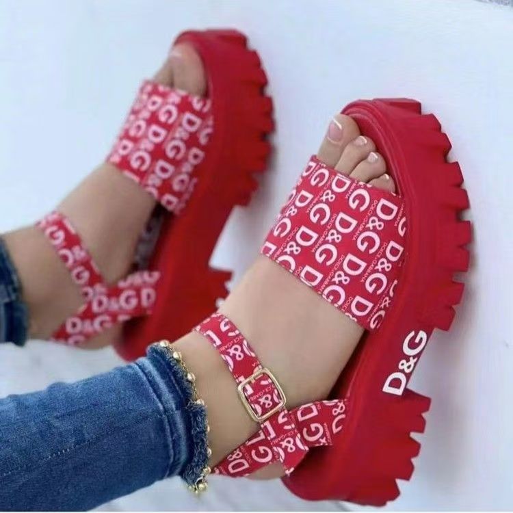 Women's New Roman Sandals, Round Toe Platform Wedge, Breathable Summer Shoes, Casual Beach Sandals, Fashionable Height Boost, Plus Size Available