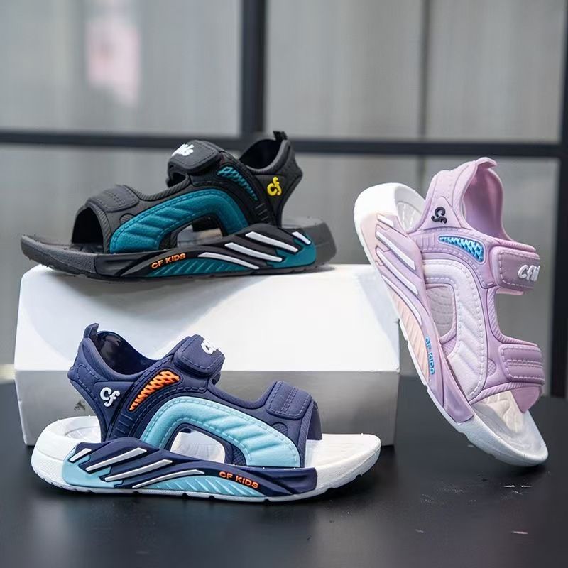 Kids Sandals Soft Sole Lightweight Boys Girls Beach Shoes Non-Slip Breathable Waterproof Summer Sports Sandals