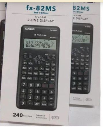 Original Casio FX-82MS Scientific Calculator – 240+ Functions, Dual Power, Durable Keypad, Ideal for High school, KCSE, University, College, Engineering & Business Students
