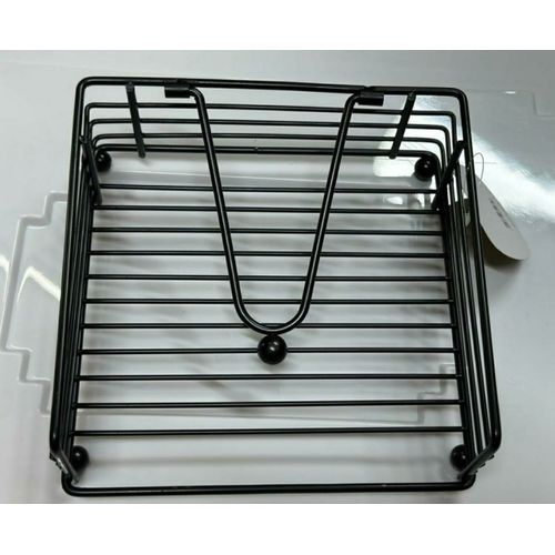 Modern Metallic Napkin/ Serviettes Holder, With Flip Close And Bamboo Base For Kitchen Counter Top ,dinning And Countertop Decor