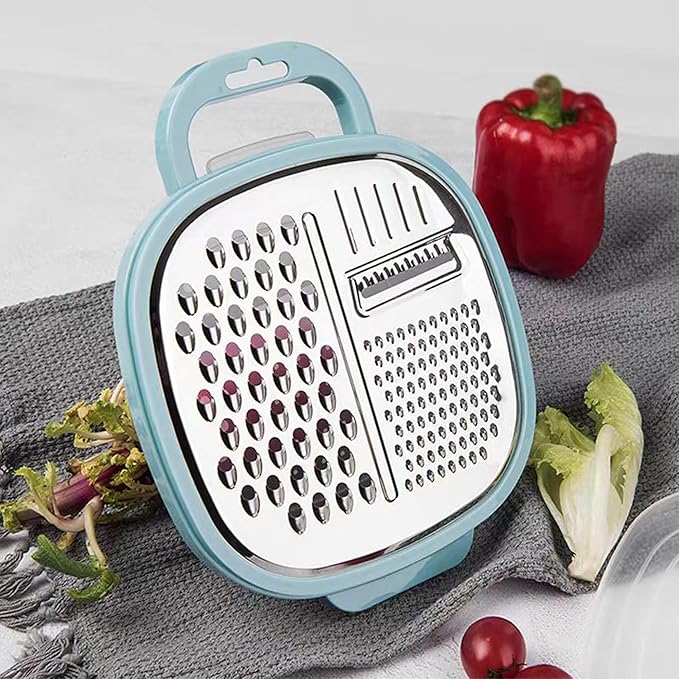 Click to see full view



3 in 1 Vegetable Slicer with Storage Box, Stainless Steel Cheese Box Grater, Food Chopper, Wave Cutter, Kitchen Multi-Purpose Grater for Potatoes, Carrots, Zucchini, Onion