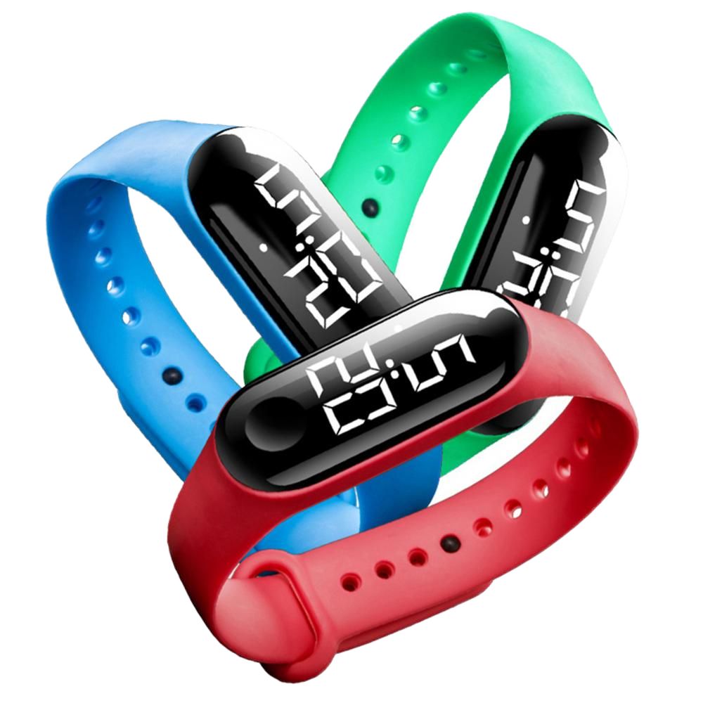 Fashion Bracelet Watch for Kids Girls Boys Sport Electronic Wristwatch LED Waterproof Digital Clock Touch screen Touch screen made in China