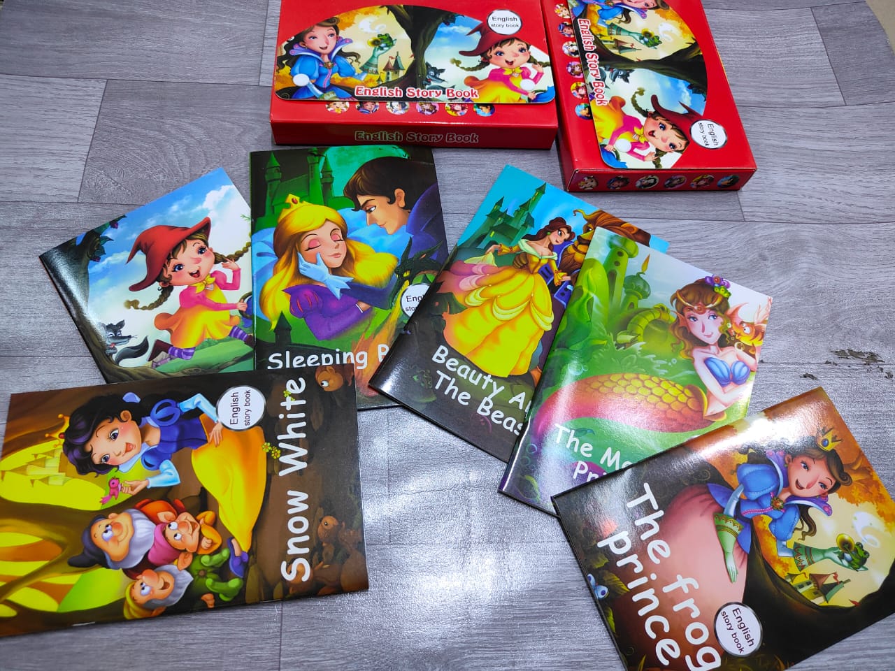 🍒▪️6-in-1 Kids Early Learning Educational Fairy Tale English Story Book Set▪️🍒Includes 6 colorful books designed for toddlers and pre-schoolers.
• Beautiful Illustrations: Engaging pictures that cap