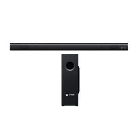 Amtec 03 High-Definition Wireless Bluetooth Soundbar – Powerful Bass, Surround Sound, USB & AUX Input, FM Radio, Remote Control, Home Theater Speaker System