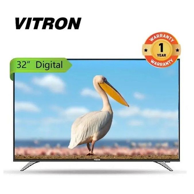 VITRON 32″ HD DIGITAL LED TV – FRAMELESS DESIGN WITH INBUILT DECODER, HDMI & USB CONNECTIVITY