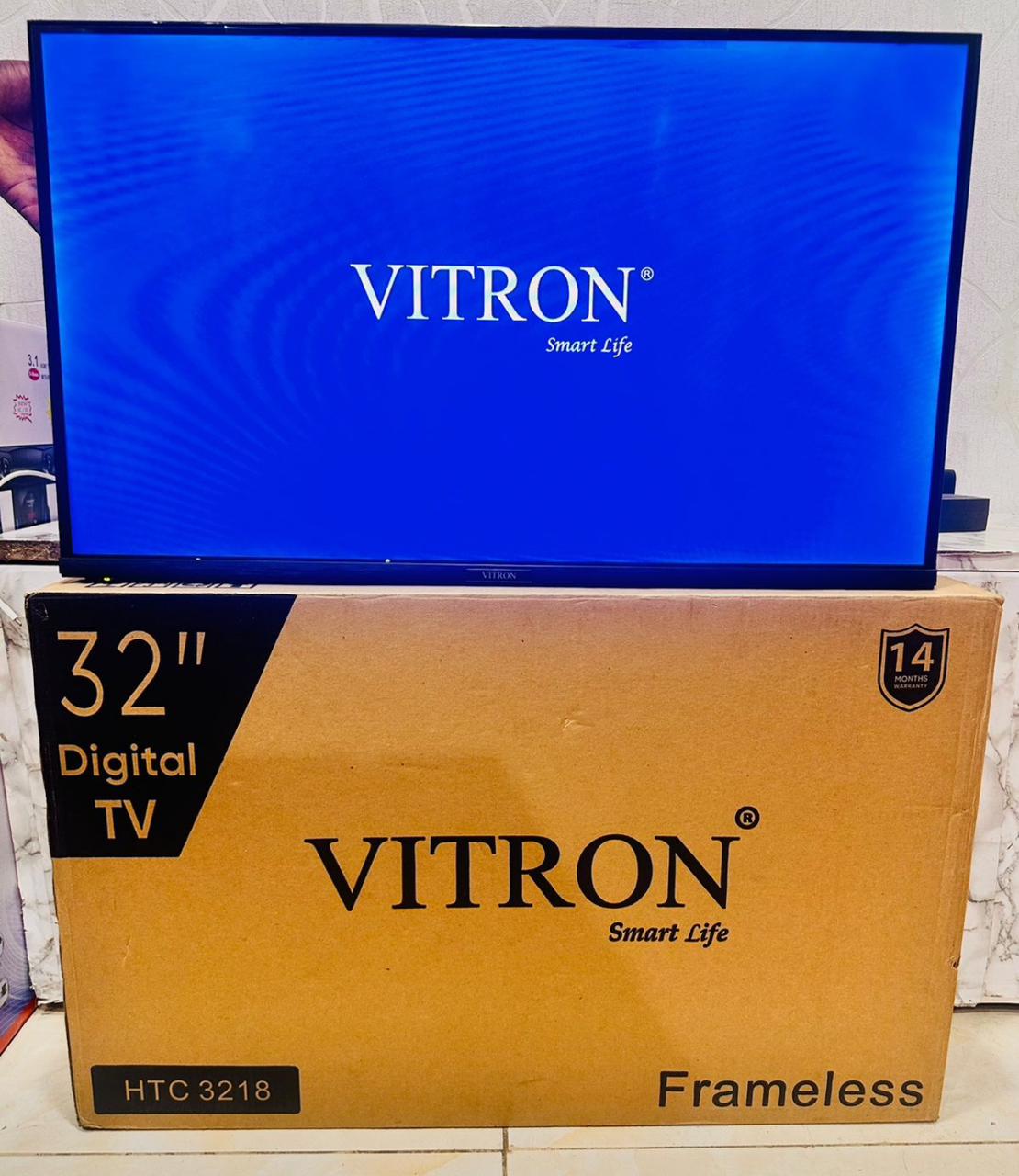 VITRON 32″ HD DIGITAL LED TV – FRAMELESS DESIGN WITH INBUILT DECODER, HDMI & USB CONNECTIVITY