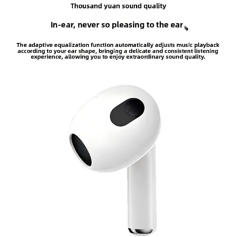 NUOSHI Air Pro NS2  Heavy bass Earpods Wireless Bluetooth Earphone Super Long batterylife 40H Single ear 4.3g 5.3 Touch Control for all Smart phone