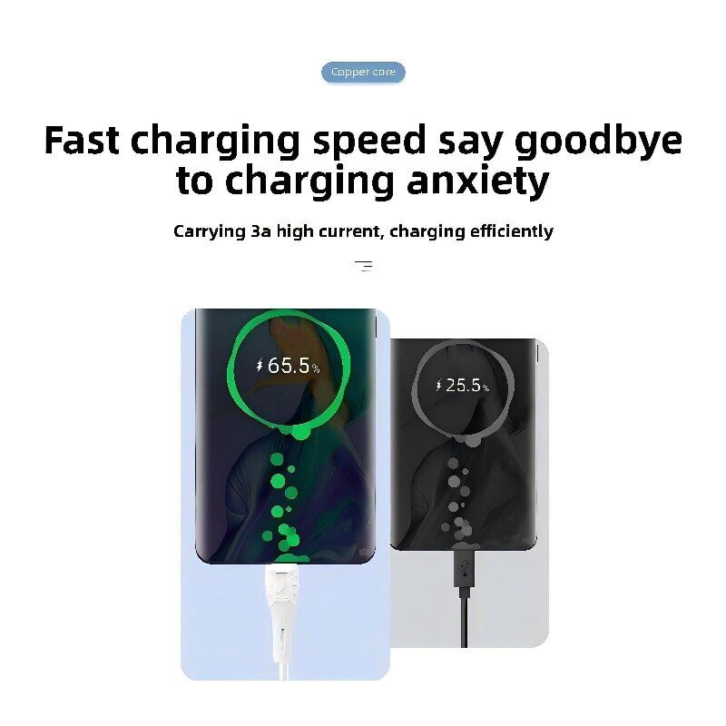 iphone 15/16/17 Charger Cables Fast 60W 3A Type-C， available for most mobile phones Huawei, Samsung, Transsion, Xiaomi, iphone,OPPO, Realme, ete