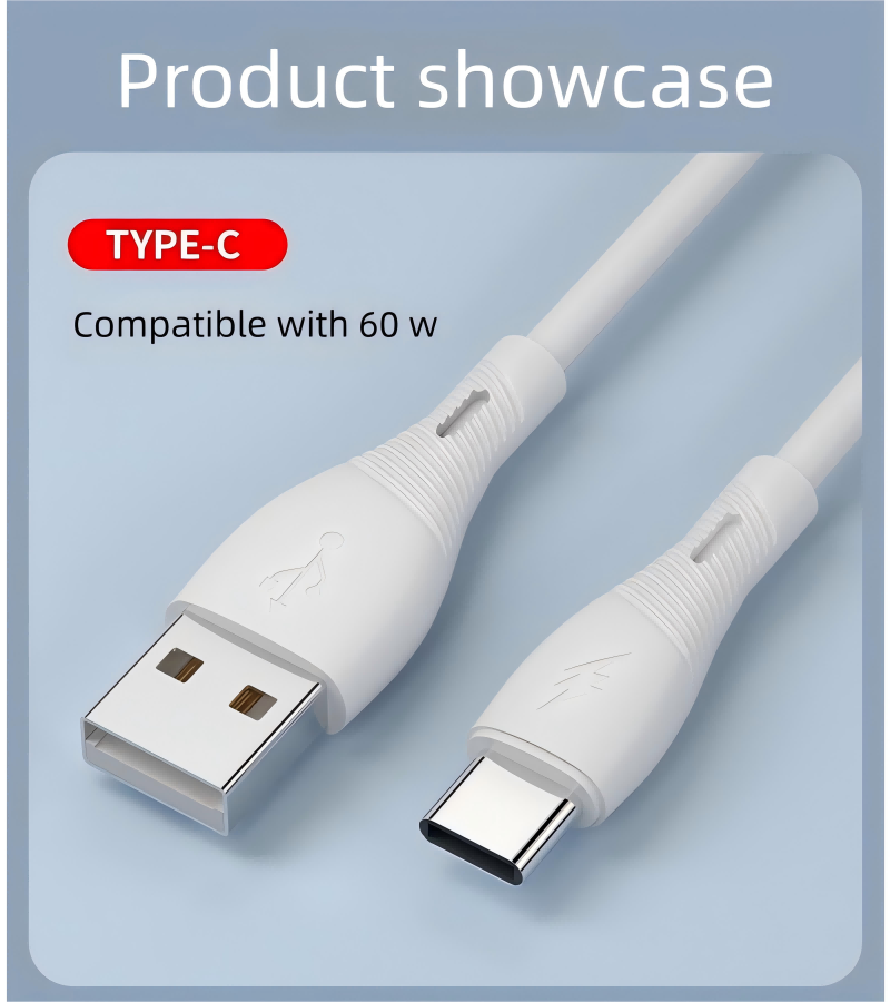 iphone 15/16/17 Charger Cables Fast 60W 3A Type-C， available for most mobile phones Huawei, Samsung, Transsion, Xiaomi, iphone,OPPO, Realme, ete