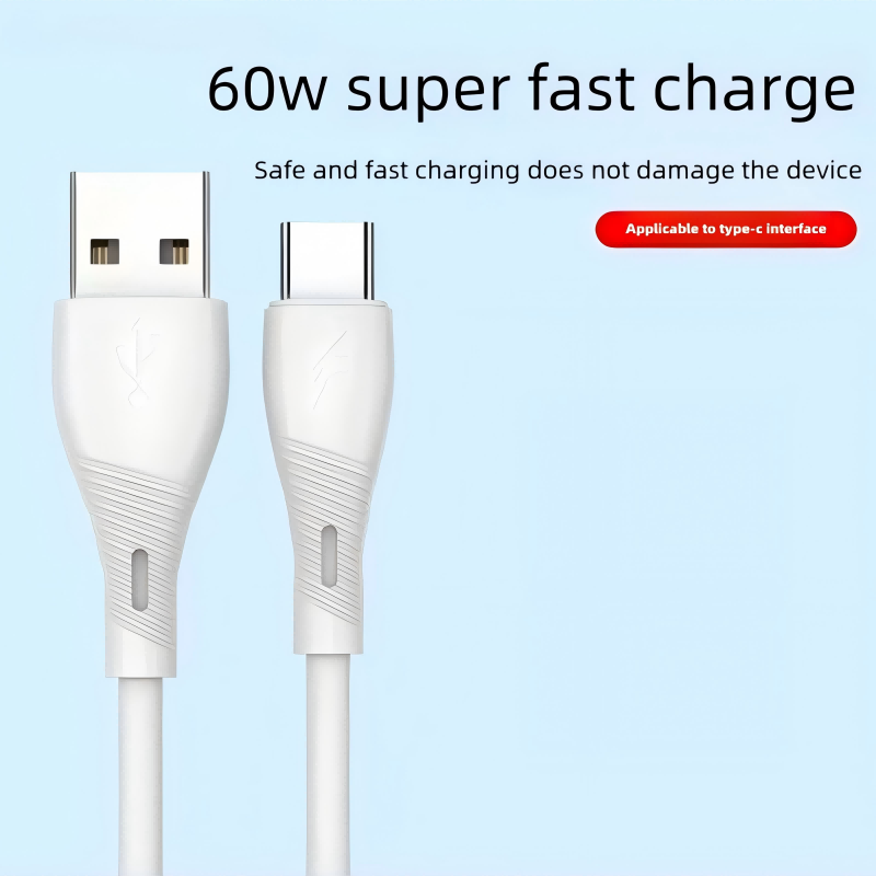 iphone 15/16/17 Charger Cables Fast 60W 3A Type-C， available for most mobile phones Huawei, Samsung, Transsion, Xiaomi, iphone,OPPO, Realme, ete