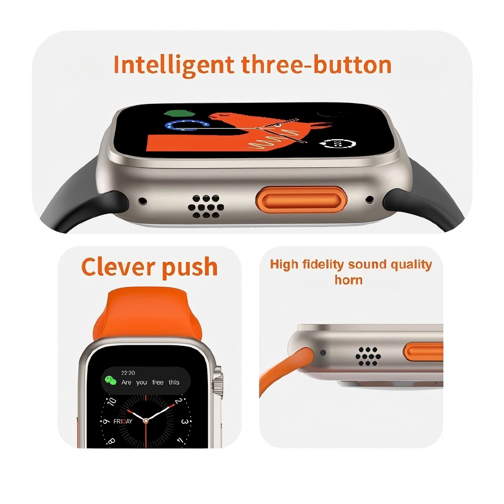 NUOSHI W26 Pro  Max 2 in 1 Smart Watch&Earphones Fashion Gift Trend Men Women Bluetooth Calling Blood Pressure Heart Rate Monitor Sports Fitness Bracelet Smartwatch+Free Gift Bluetooth Earphone