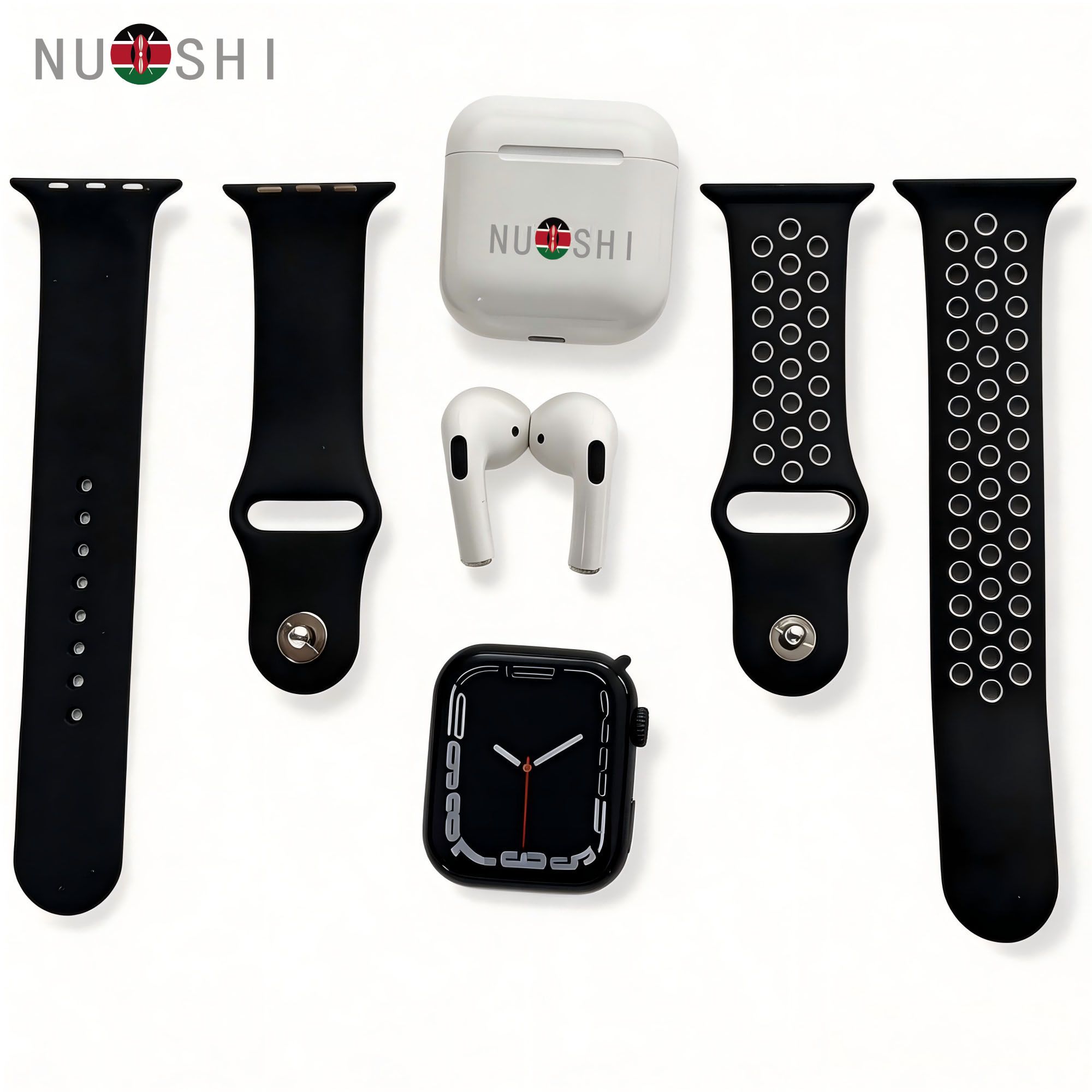 NUOSHI W26 Pro  Max 2 in 1 Smart Watch&Earphones Fashion Gift Trend Men Women Bluetooth Calling Blood Pressure Heart Rate Monitor Sports Fitness Bracelet Smartwatch+Free Gift Bluetooth Earphone