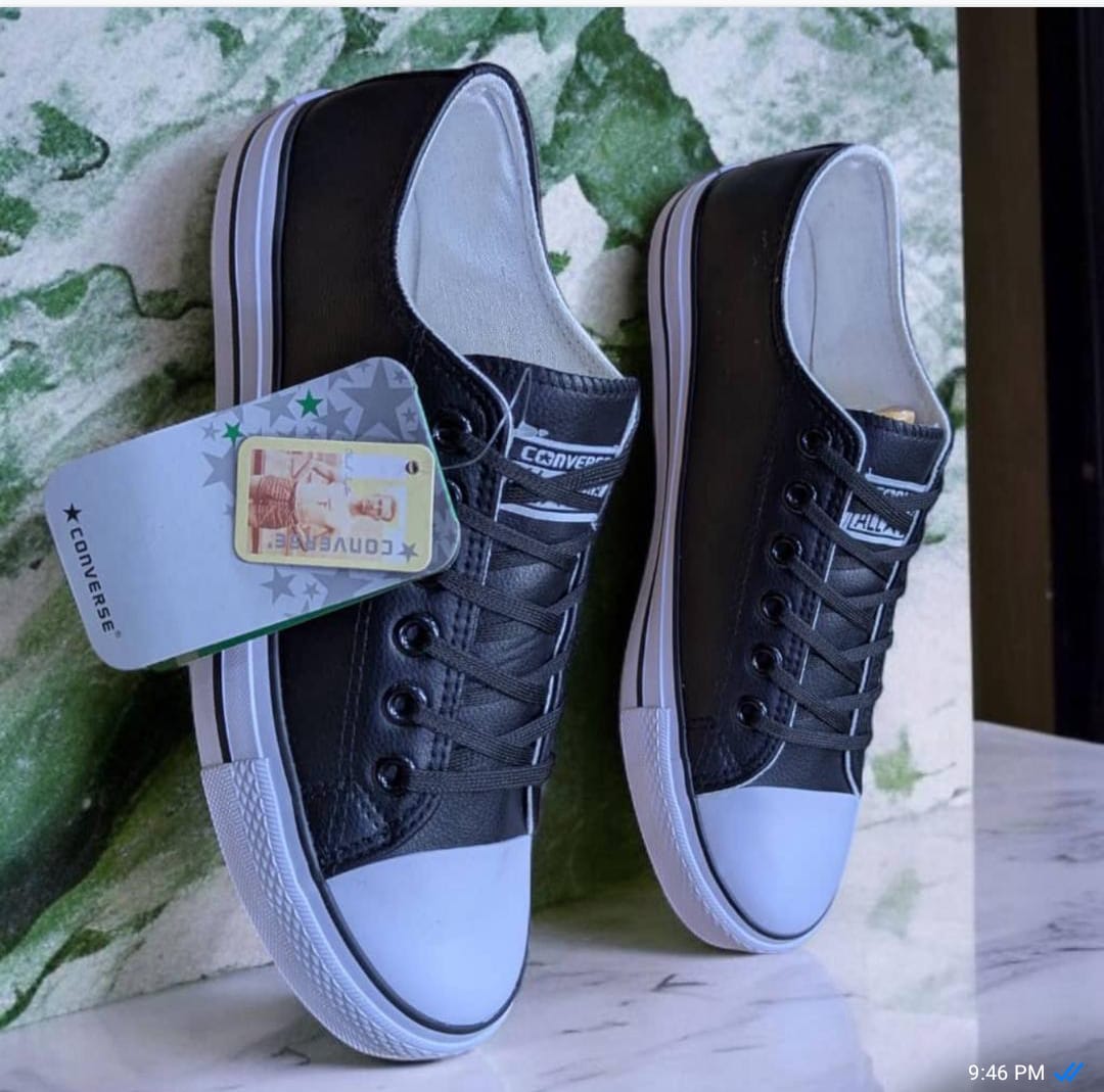 ALL STAR LEATHER CONVERSE RUBBER SHOES 
best quality