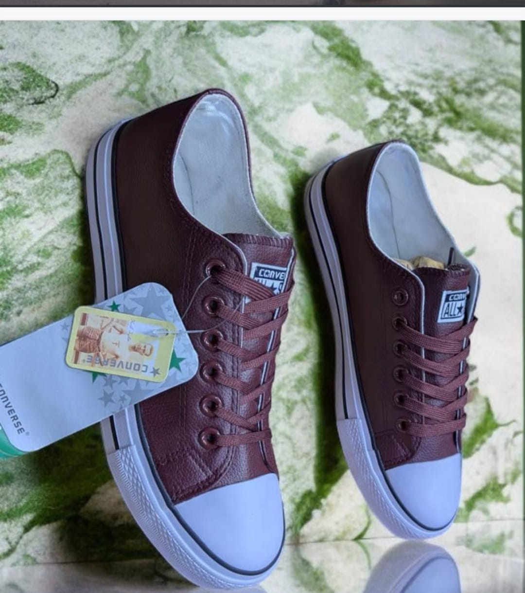 ALL STAR LEATHER CONVERSE RUBBER SHOES 
best quality