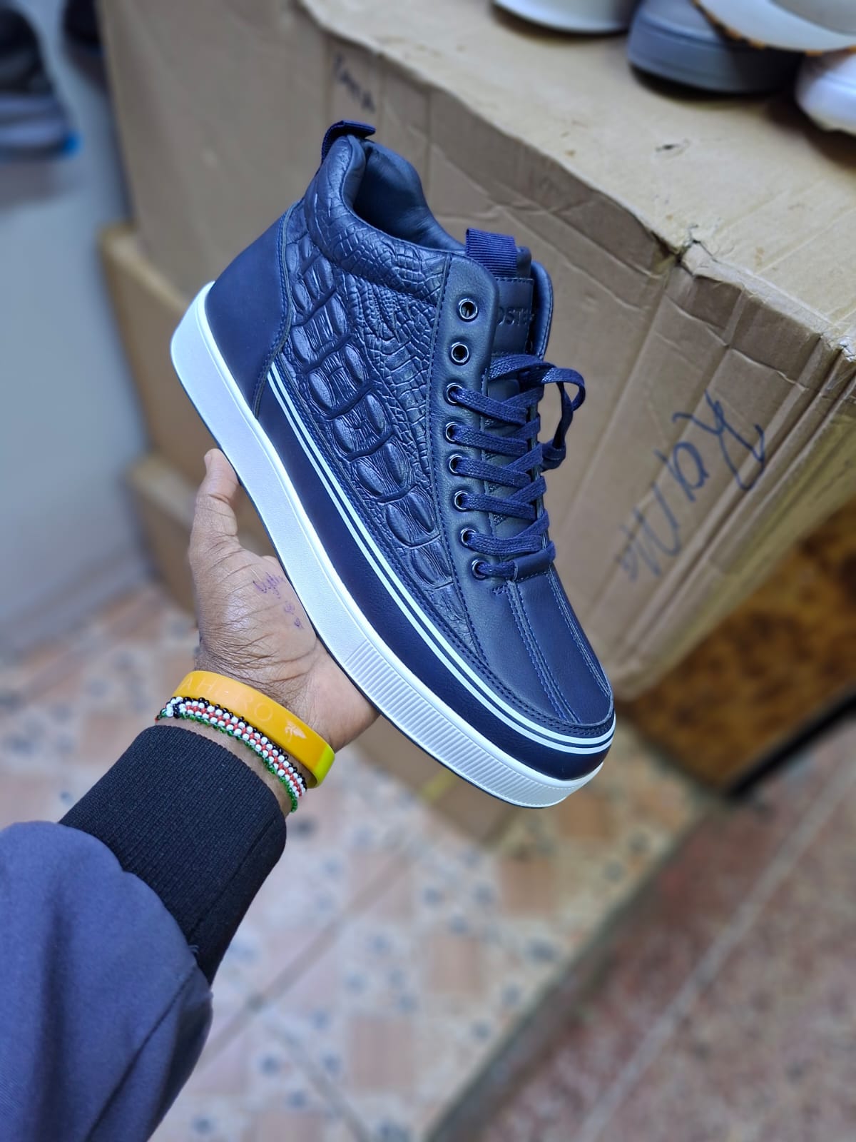 Men Fashion Boots Lace Up Breathable Official Sports Sneakers Closed Dress Leisure Shoes Comfortable Durable Stylish Casual and Formal Footwear for Work Travel and Everyday Wear
