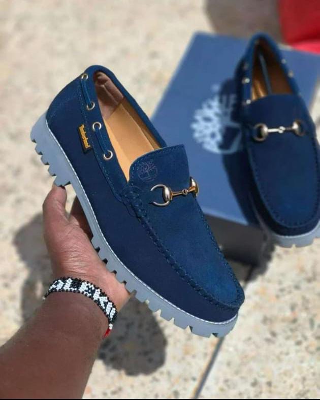 Men Stylish Suede Classic Loafers Luxury Casual and Official Shoes with Metal Buckle Elegant Slip-On Formal Office Wedding Party Footwear Comfortable Durable Fashion Design