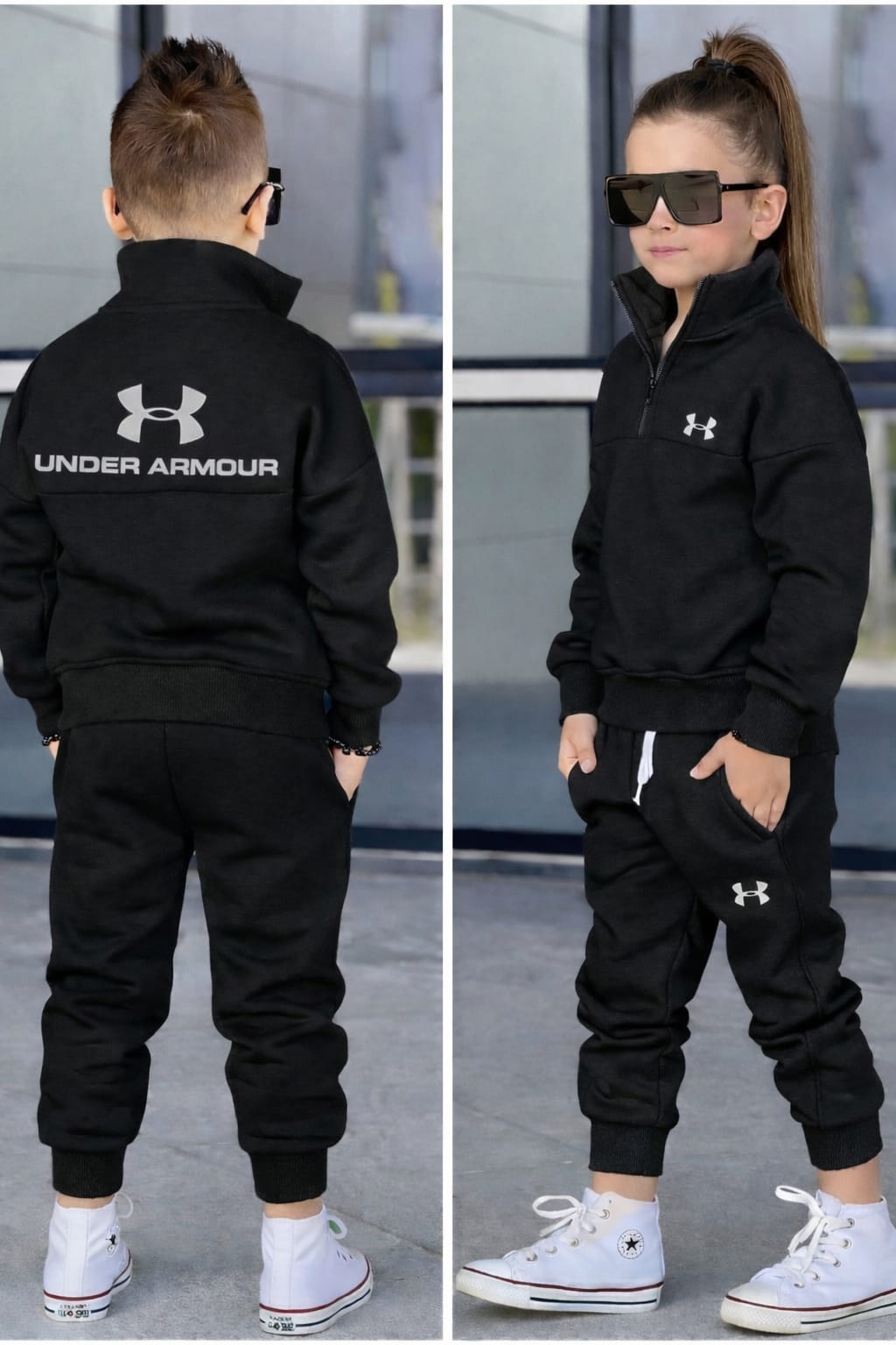 Kids Warm Tracksuit Set for Boys and Girls Ages 3-12 Years Soft Comfortable Two Piece Hoodie and Sweatpants Outfit Durable Casual Sportswear for School Play Outdoor Wear
