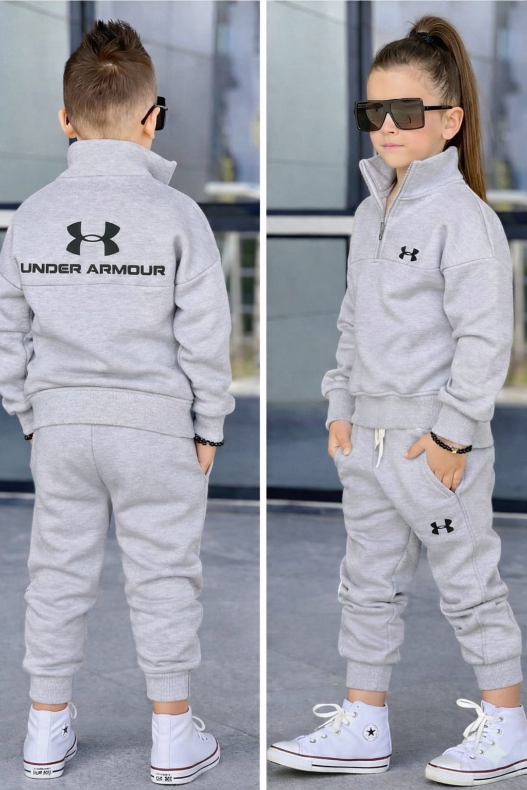 Kids Warm Tracksuit Set for Boys and Girls Ages 3-12 Years Soft Comfortable Two Piece Hoodie and Sweatpants Outfit Durable Casual Sportswear for School Play Outdoor Wear