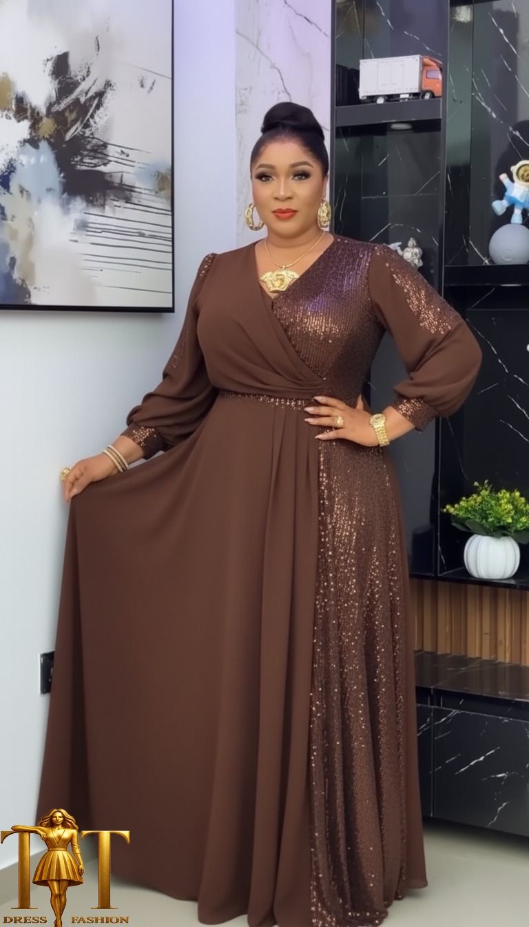 Women Semi Turkey Maxi Dress Elegant Modest Long Dress for Ladies Stylish Comfortable Maxi Dress for Church Events Office and Special Occasions Size 40–48 Fits 44–54