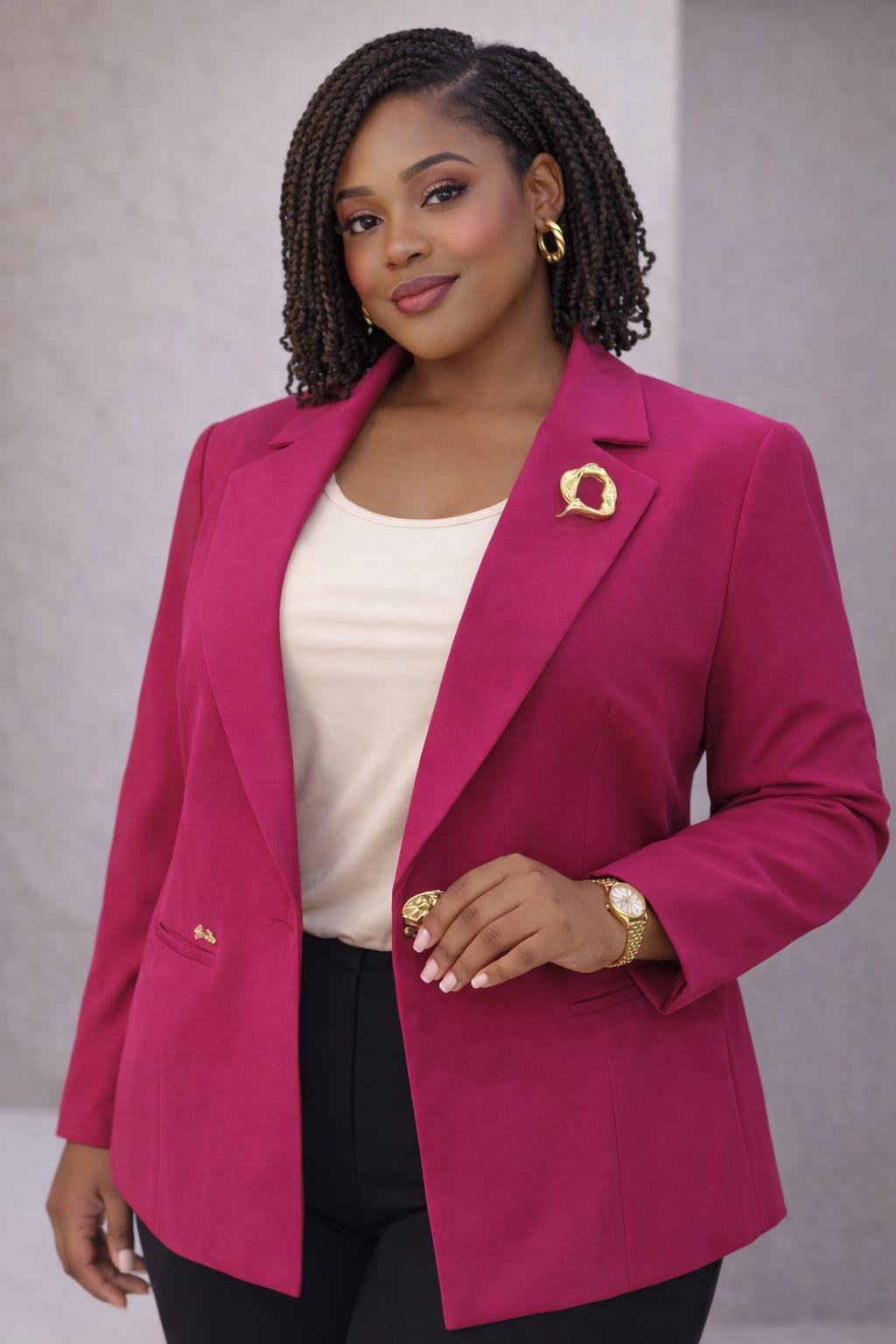 Women Official Blazer Elegant Ladies Formal Blazer Jacket Stylish Office Wear Business Suit Jacket for Women Smart Casual Work Blazer Sizes M to 6XL