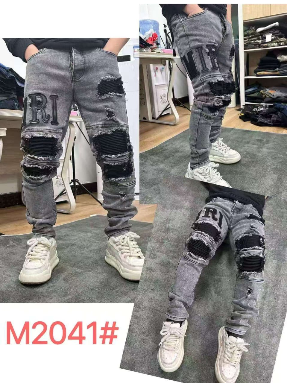 Men Ripped Designer Denim Jeans Stylish Ragged Distressed Jeans for Men Trendy Streetwear Slim Fit Fashion Denim Pants Casual Wear Durable Men Jeans Sizes 30 to 38