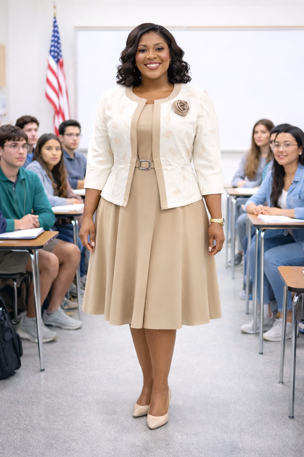 Women Semi Turkey Dress with Coat Elegant 2 Piece Outfit Stylish mid Dress and Coat Set Comfortable Ladies Fashion for Church Office Events Casual Wear Sizes 44 to 52