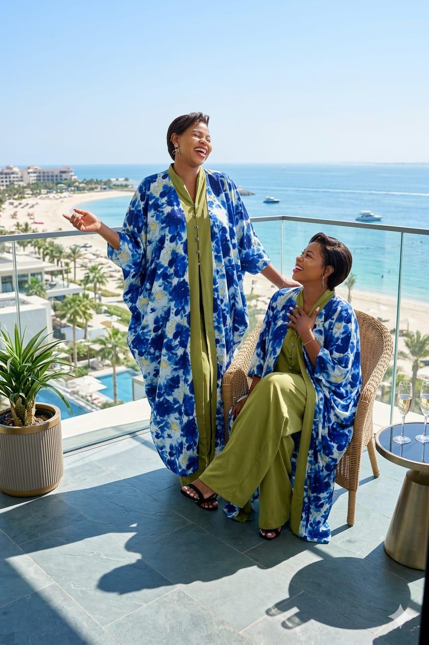 Women 3 Piece Boubou Set Free Size Boubou Top White Vest and Trouser Outfit Stylish Modest Ladies Set Comfortable Casual Wear for Travel Home Events One Size Fits Most