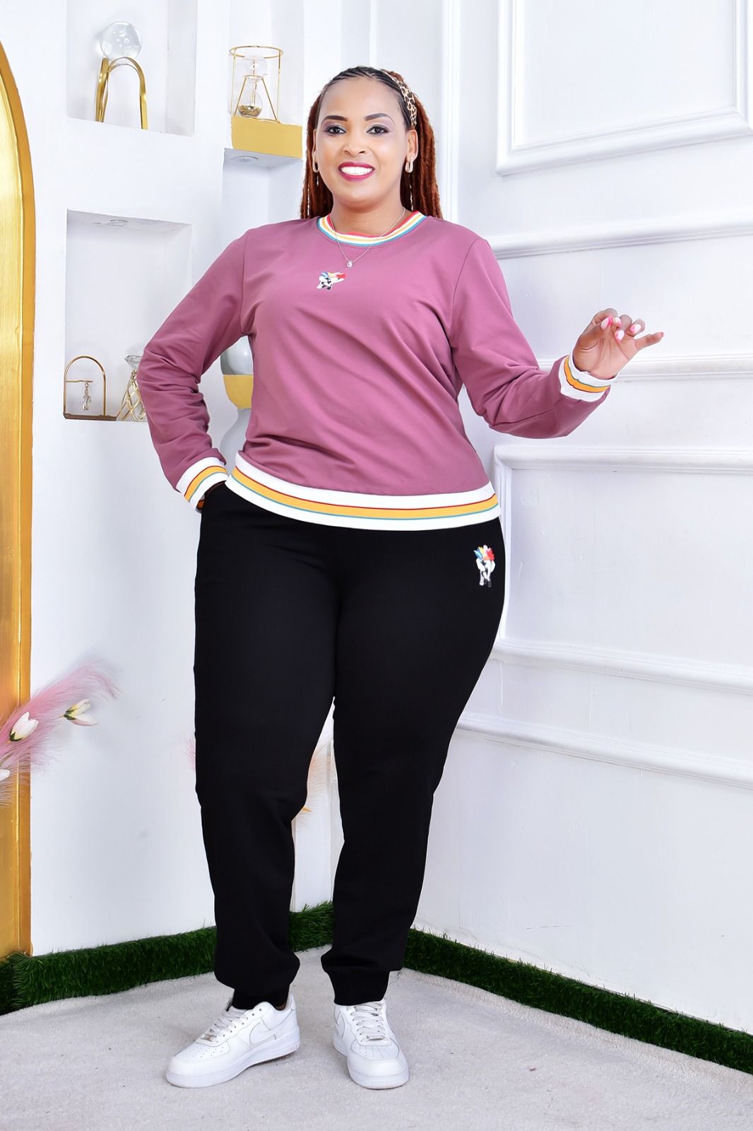 Women Semi Turkey 2 Piece Set Stylish Top and Trouser Outfit Plus Size Ladies Matching Set Comfortable Casual Elegant Wear for Office Travel Everyday Fashion Sizes XL to 5XL