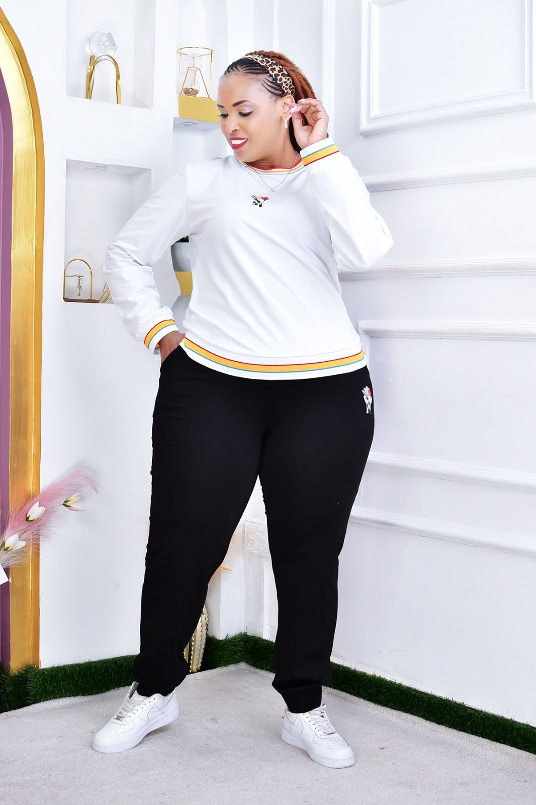 Women Semi Turkey 2 Piece Set Stylish Top and Trouser Outfit Plus Size Ladies Matching Set Comfortable Casual Elegant Wear for Office Travel Everyday Fashion Sizes XL to 5XL