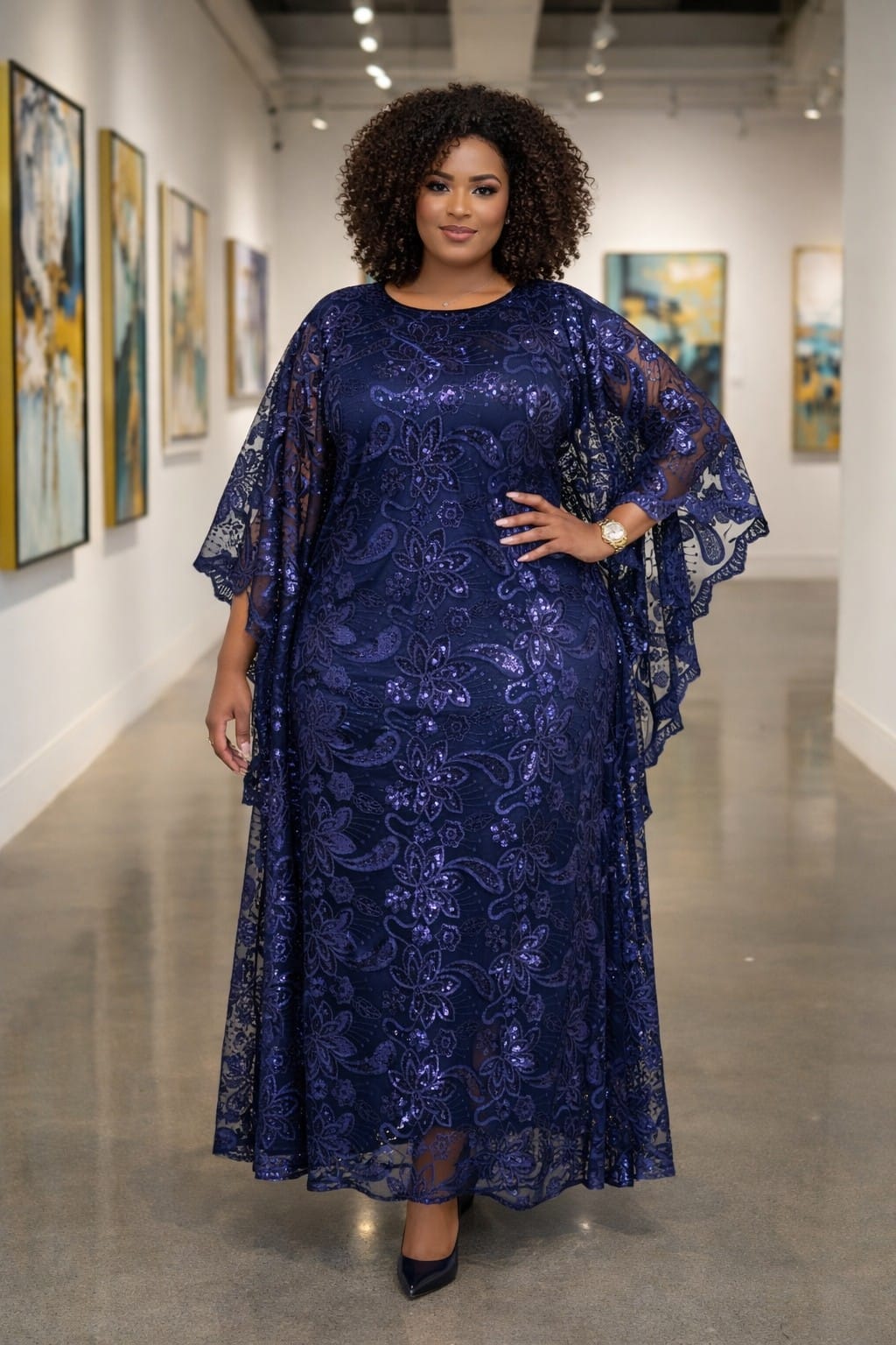 Women Embroidered Dera with Scarf Free Size Kaftan Dress Elegant Modest Outfit Stylish Ladies Loose Fit Comfortable Casual and Formal Wear for Travel Church One Size