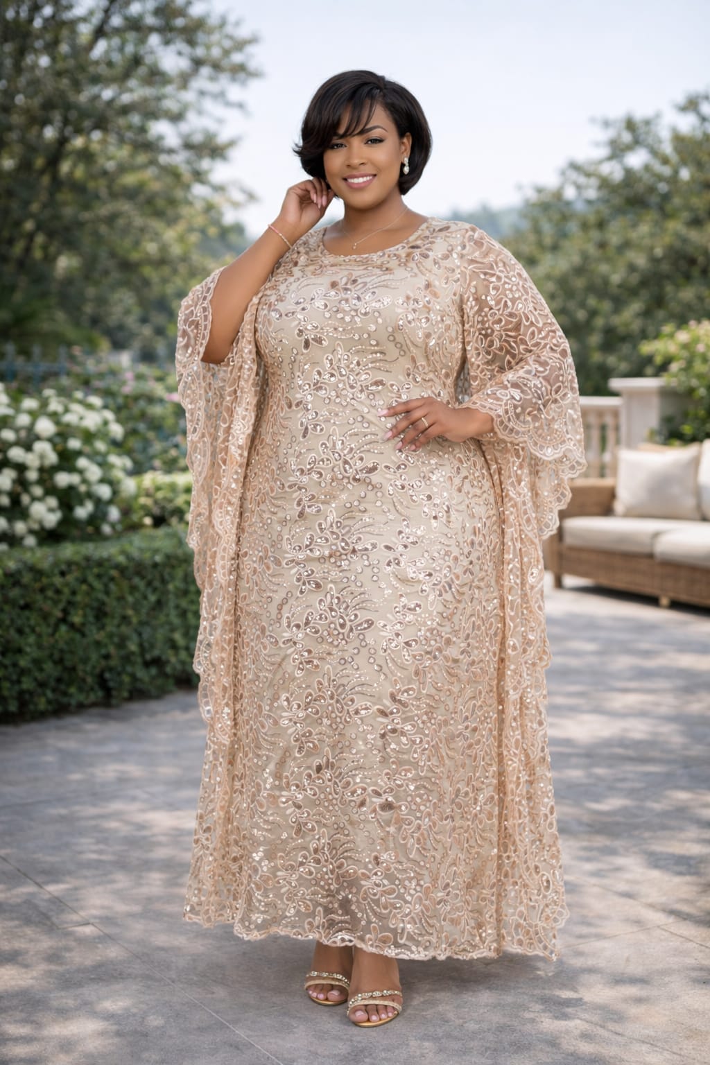 Women Embroidered Dera with Scarf Free Size Kaftan Dress Elegant Modest Outfit Stylish Ladies Loose Fit Comfortable Casual and Formal Wear for Travel Church One Size