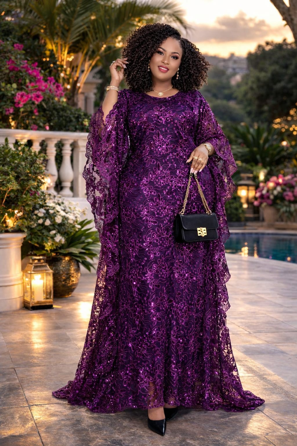 Women Embroidered Dera with Scarf Free Size Kaftan Dress Elegant Modest Outfit Stylish Ladies Loose Fit Comfortable Casual and Formal Wear for Travel Church One Size