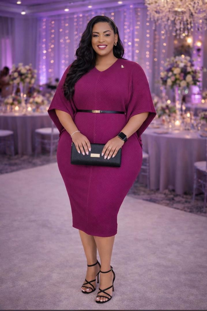 Women Semi Turkey Mid Dress Cute Stylish Midi Dress Elegant Casual Outfit Comfortable Fashion Wear for Office Church Travel Everyday Look Soft Fabric Sizes 44 to 52