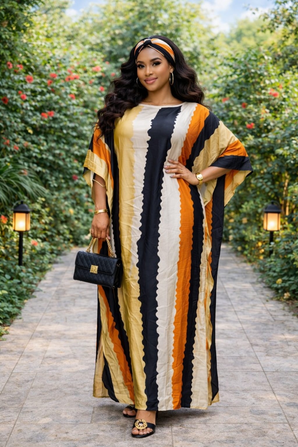 Women Silk Dera Free Size Elegant Kaftan Dress Soft Flowy Boubou Style Outfit Comfortable Stylish Ladies Wear for Home Travel Events Casual Fashion One Size Fits Most