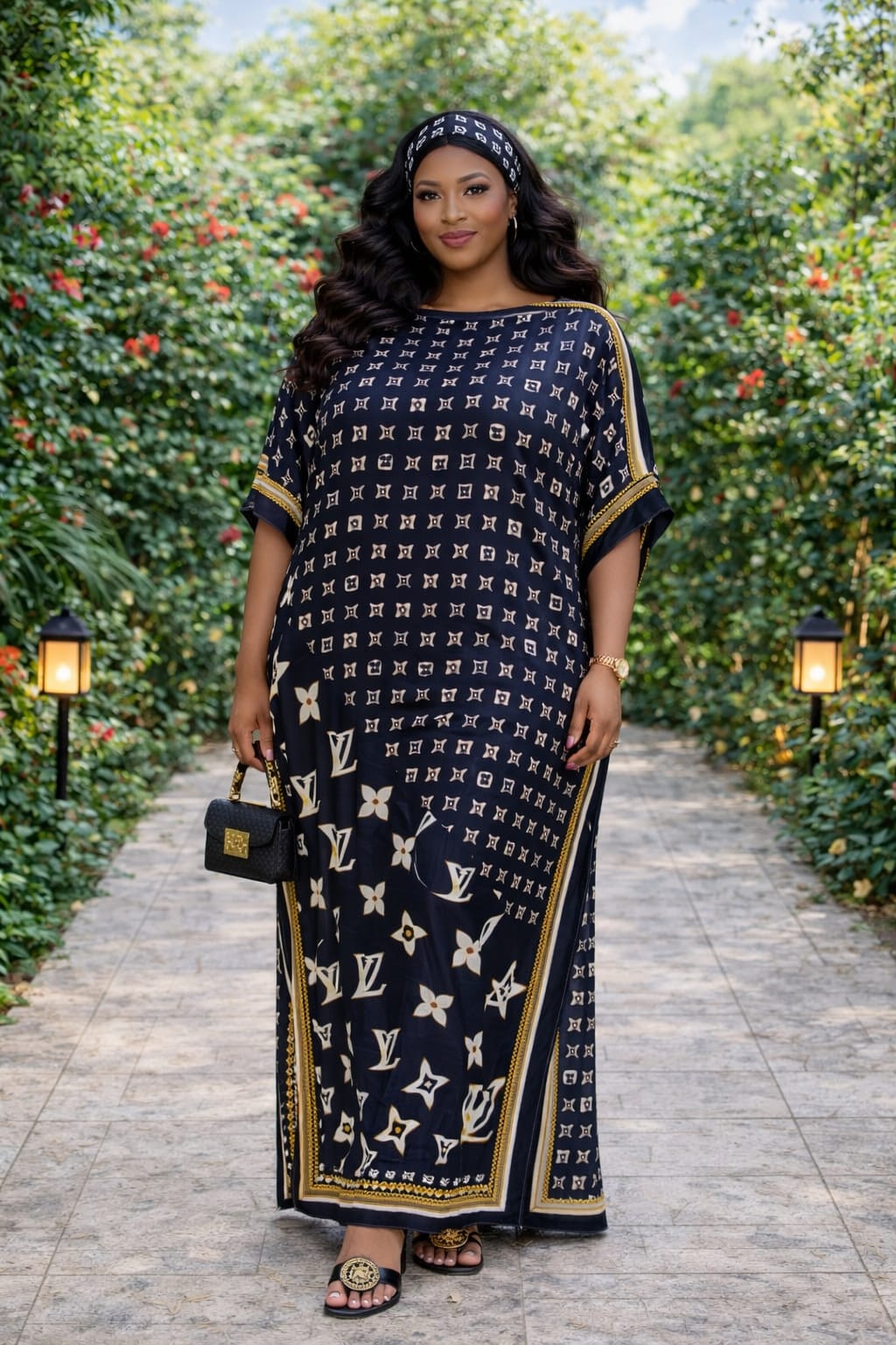 Women Silk Dera Free Size Elegant Kaftan Dress Soft Flowy Boubou Style Outfit Comfortable Stylish Ladies Wear for Home Travel Events Casual Fashion One Size Fits Most