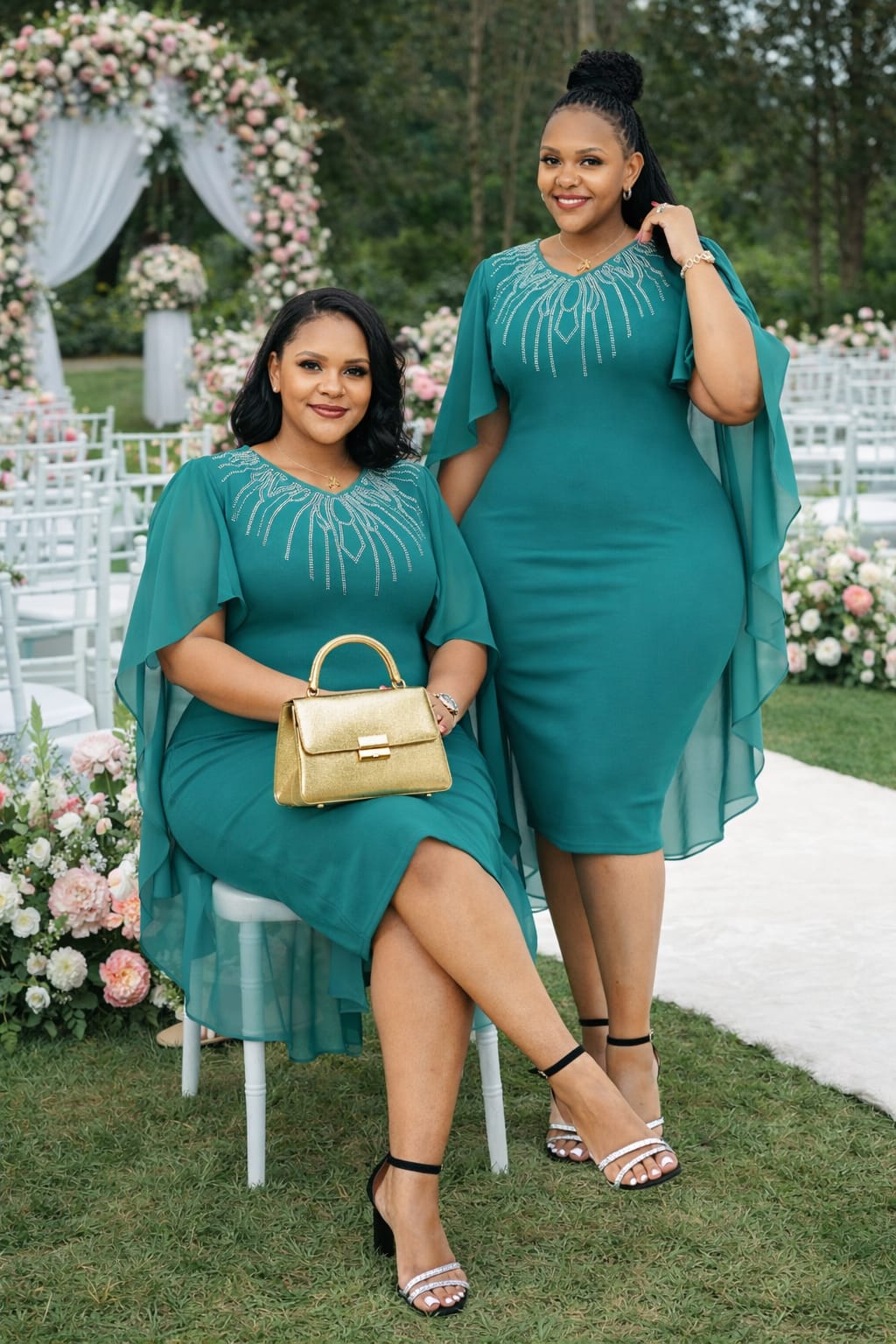 Women Mid Dress Elegant Midi Dress Stylish Ladies Outfit Comfortable Fashion Wear for Office Church Events Casual Look Soft Quality Fabric Flowy Design Sizes 46 to 54