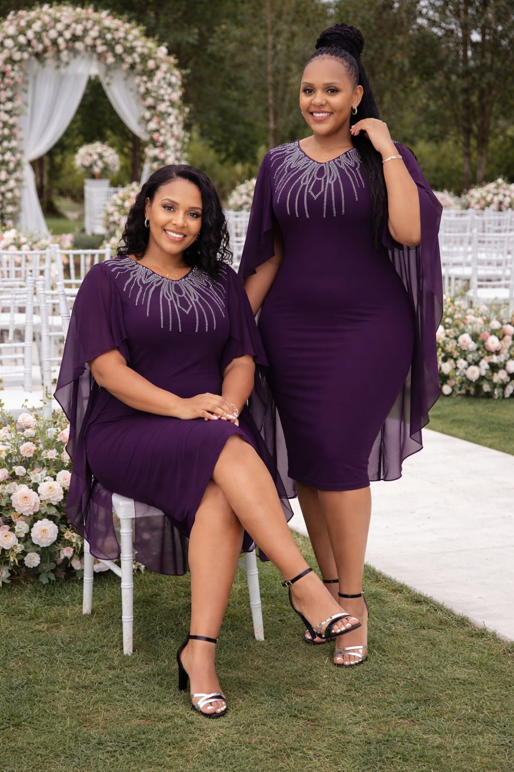 Women Mid Dress Elegant Midi Dress Stylish Ladies Outfit Comfortable Fashion Wear for Office Church Events Casual Look Soft Quality Fabric Flowy Design Sizes 46 to 54