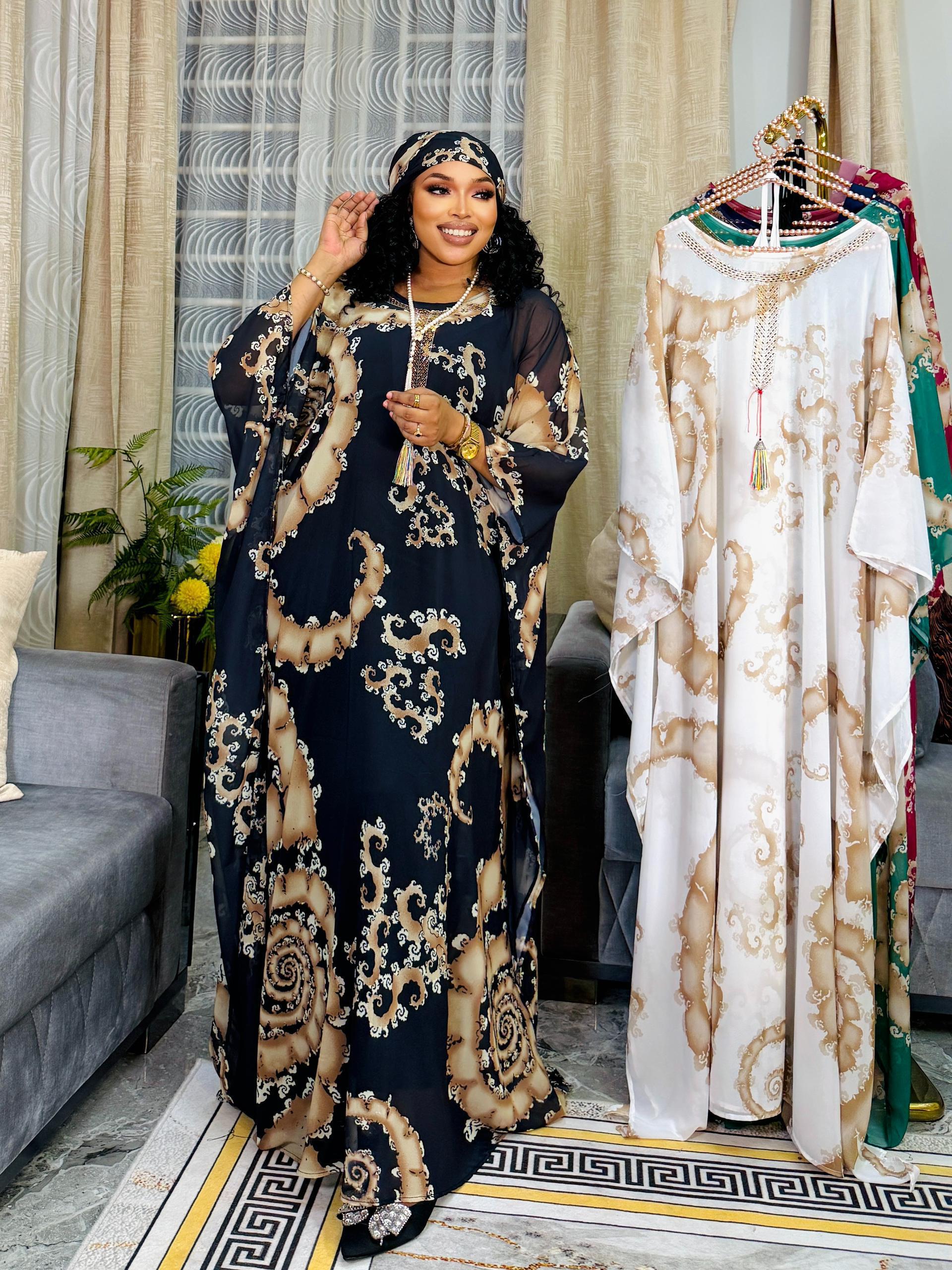 Women Free Size Dera Dress Elegant Loose Fit Comfortable Breathable Fabric Stylish Casual Wear Maxi Dress for All Body Types Soft High Quality Everyday Outfit