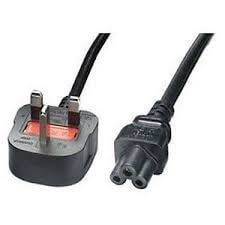 Laptop Flower Power Cable – 3-Prong AC Power Cord for Laptop Chargers, Printers & Other Electronics (Flower-Type Connector)