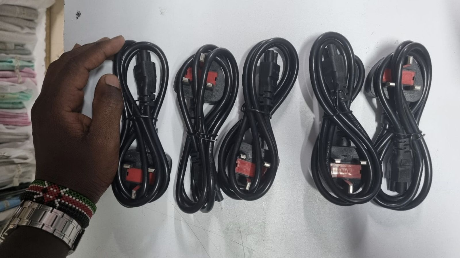 Laptop Flower Power Cable – 3-Prong AC Power Cord for Laptop Chargers, Printers & Other Electronics (Flower-Type Connector)