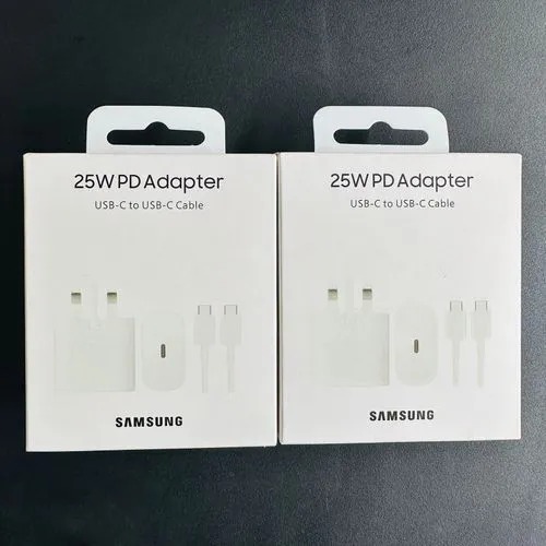 Original Samsung 25 Watts Fast Charger Adapter for Galaxy A17,A16,A07,A06,A26,A15,A25,A05,A05S,A06,S23FE With Type C Output