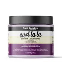 Aunt Jackie's Curl La La Defining Curling Custard ( Curling Cream ) ,curl Lala for Natural Curls, Couls and Waves Curling Cream