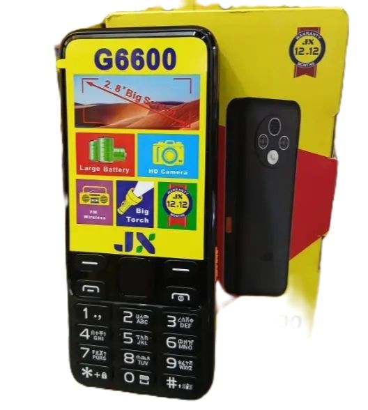 [NEW ARRIVAL!!!]JX G6600 2.8" BIG SCREEN DUAL SIM CARD WITH FACEBOOK ,BIG TORCH, 3200MAH BATTERY, WIRELESS FM MULIKA MWIZI/KABAMBE/KATULULU/BUTTON PHONE - FEATURED PHONE