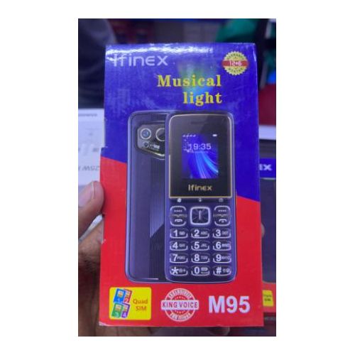 [NEW ARRIVAL!!!]IFINEX M95 FOUR(QUAD) SIM CARDS 1.77" SCREEN DISPLAY 3300mAh battery capacity FEATURE PHONE WITH TORCH, HD CAMERA, Wireless FM, SD Slot button FEATURED PHONES