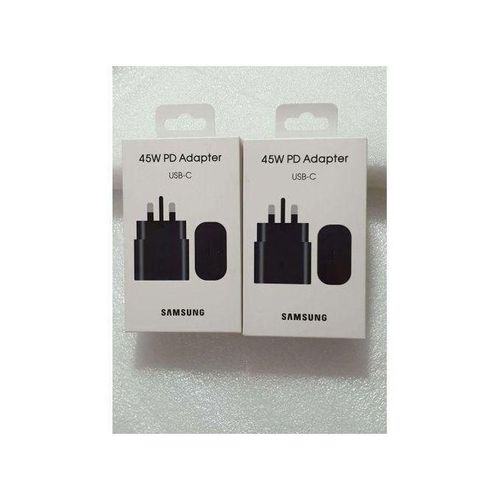 Original Samsung 45 Watts Fast Charger Adapter for Galaxy A17,A16,A07,A06,A26,A15,A25,A05,A05S,A06,S23FE With Type C Output - Adapter only