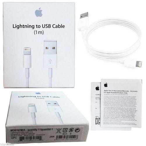 Lightning to USB Charging & Data Cable 1 Meter – Fast Charging, Durable Sync Cable for iPhone, iPad & iPod Compatible with USB Power Adapters