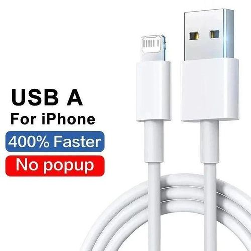 Lightning to USB Charging & Data Cable 1 Meter – Fast Charging, Durable Sync Cable for iPhone, iPad & iPod Compatible with USB Power Adapters