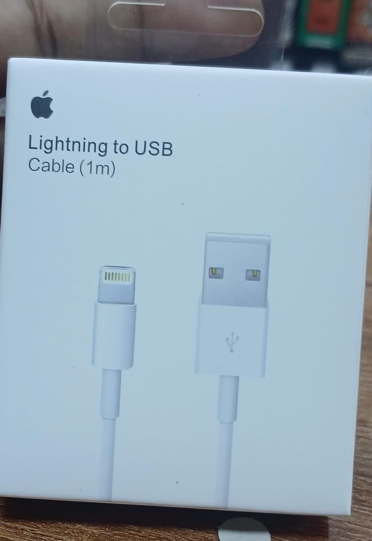 Lightning to USB Charging & Data Cable 1 Meter – Fast Charging, Durable Sync Cable for iPhone, iPad & iPod Compatible with USB Power Adapters